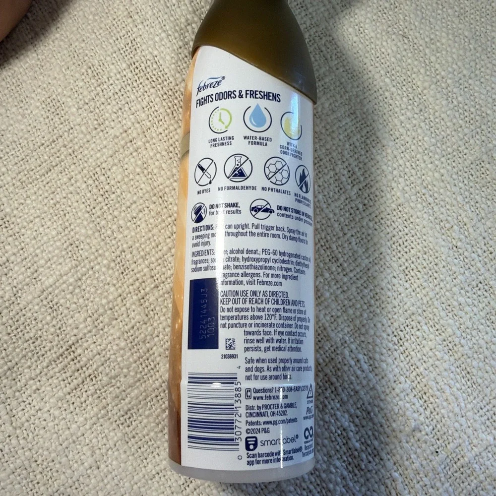 NEW Febreze Limited Edition SEA SALT CARAMEL & MAPLE 8.8oz Air Mist Freshener